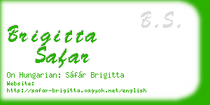brigitta safar business card